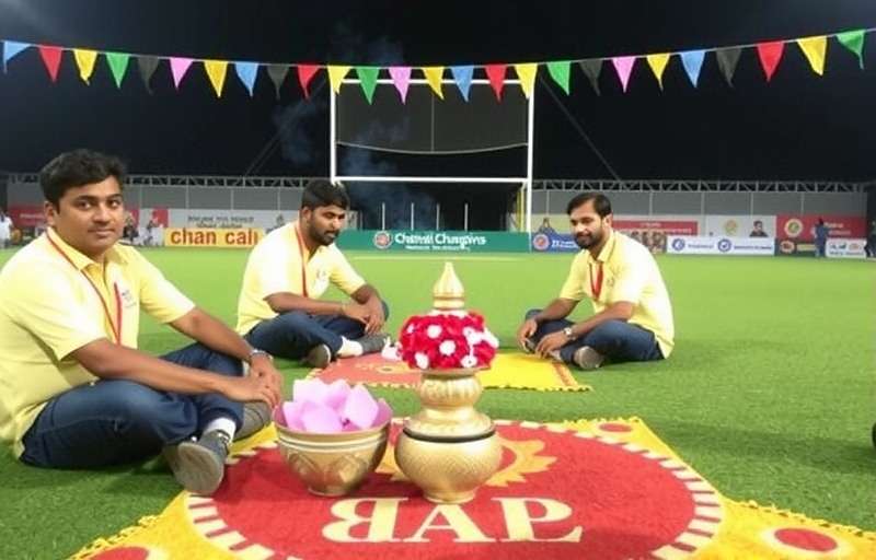 Chennai Champions - Pongal festival celebration in-game Chennai Champions in-game celebration of Pongal festival with traditional decorations
